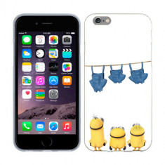 Husa iPhone 6 Plus sau iPhone 6S Plus Silicon Gel Tpu Model Naked Minions foto