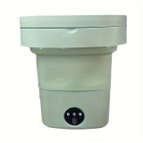 Cumpara ieftin Masina Spalat Rufe Portabila Pliabila JRH 2.5kg, Mini, Semiautomata, Verde Kaki, pentru Calatorii, Camping, Haine Bebelusi