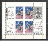 Romania.1969 Posta aeriana:Cosmonautica Apollo 11-Bl. YR.428, Nestampilat