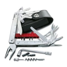 Patent Multifunctional Victorinox Swiss Tool X Plus cu Teaca Piele - 3.0338.L foto