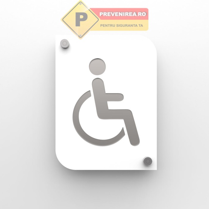 Indicator persoana cu handicap aluminiu