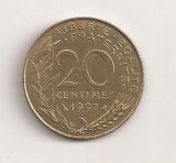 Moneda Franta - 20 Centimes 1997 v3, Europa