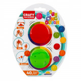 Cumpara ieftin Set plastilina Crafy, 2 culori, Rosu si Verde, 40 g