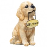 Decoratiune catel pentru gradina din rasina 14x27cm Zilan ZTS8008