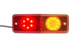 Lampa Spate LED 3 Functii 12-24V, 200x70mm, Omologare ECE, Stop Pozitie Frana Semnalizare, Cablu 2m