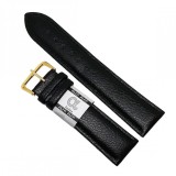 Curea de ceas din piele ecologica neagra - 18mm, 22mm C2951