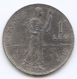 Romania 1 Leu 1912 - Carol I, Argint 5g/835 KM-42
