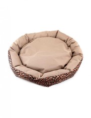 Culcus din material impermeabil pentru caine pisica model Animal Print 77 cm