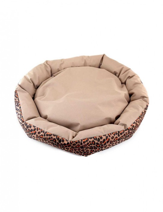 Culcus din material impermeabil pentru caine pisica model Animal Print 77 cm