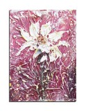 Cumpara ieftin Tablou margareta stilizata impasto pictat manual, 40x30cm acril pe panza in relief efect 3D, Kenny Varniote