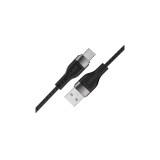 Cablu Acefast C11-04 USB-A - USB-C 3A 1.2m &Icirc;mpletitură Magnetică - Negru