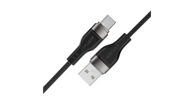Cablu Acefast C11-04 USB-A - USB-C 3A 1.2m &amp;Icirc;mpletitură Magnetică - Negru foto