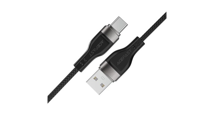 Cablu Acefast C11-04 USB-A - USB-C 3A 1.2m &Icirc;mpletitură Magnetică - Negru
