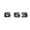 Emblema G 63 Negru, pentru spate portbagaj Mercedes, Mercedes-benz