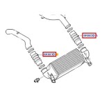 Furtun intercooler, supraalimentare Ford Fiesta 1995-2002, Focus 1998-2004, Transit Connect 2002-2006, diametru 49/49 mm, silicon, RapidAuto 3201PT-1