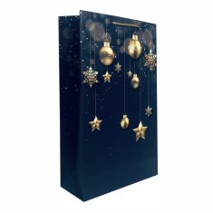 Pungi Cadou Globuri de Craciun Mari 23x38x10 cm Set 10 buc