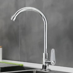 Baterie Apa Rece Inox, Crom, Pipa Rotativa, Inalta WH511 ModernLight Concept