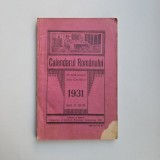 Calendarul Romanului pe anul 1931, Tiparul Librariei Diecezane, Caransebes, Banat / Caras