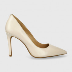 MICHAEL Michael Kors stilettos de piele Alina culoarea bej, 40R4HNHP1L