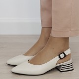 Cumpara ieftin Pantofi crem comozi din piele naturala BY6888-4 02