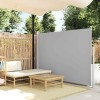 VidaXL Copertină laterală retractabilă, gri, 160x500 cm 45464