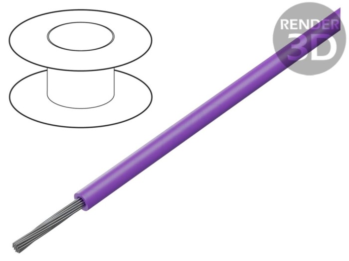 Cablu HookUp 18AWG PVC violet 305m