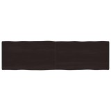 Cumpara ieftin Blat masă, 220x60x(2-6) cm, maro, lemn tratat contur organic