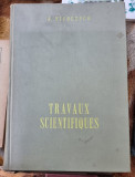 Travaux scientifiques - J. Nicolesco