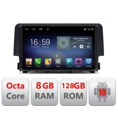 Navigatie Honda Civic 2016-2020 F-669 Octa Core cu Android Radio Bluetooth Internet GPS WIFI DSP 8+128GB 4G CarStore Technology