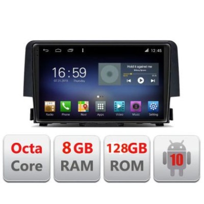 Navigatie Honda Civic 2016-2020 F-669 Octa Core cu Android Radio Bluetooth Internet GPS WIFI DSP 8+128GB 4G CarStore Technology foto