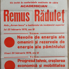 Lot trei afise conferinte academician Remus Radulet