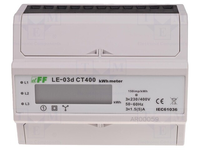 Contor Digital pentru Șină DIN LCD 1,5A LE03D-CT400