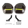 Set 2 x Apărători M&acirc;ini Universale pentru Motocicletă, Scuter și ATV, Protecții Ghidon cu Inserții Reflectorizante,Protecție V&acirc;nt, Frig și Intemperii