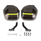 Set 2 x Apărători M&acirc;ini Universale pentru Motocicletă, Scuter și ATV, Protecții Ghidon cu Inserții Reflectorizante,Protecție V&acirc;nt, Frig și Intemperii