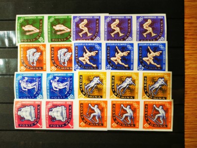 VOC 1963 LP 571a, JO INNSBRUCK, nedantelate, MNH- TRIPTIC foto