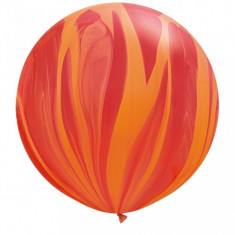 Balon Jumbo Super Agate Red Orange Rainbow 75 cm foto