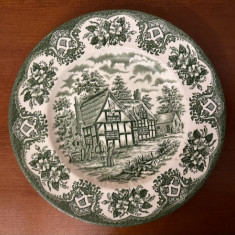 FARFURIE DIN PORTELAN ENGLISH IRONSTONE TABLEWARE- STAFFORDSHIRE D20CM