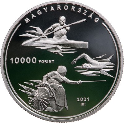 Ungaria 10 000 Forint 2021 Jocurile Olimpice si Paraolimpice Tokyo 2020 Argint foto