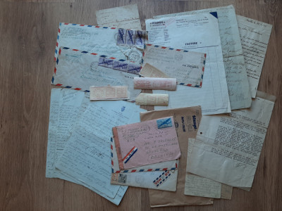 Acte documente scrisori plicuri facturi timbre vechi anii 30-40 Belgia America foto
