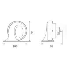 Claxon Electromagnetic 12v 6a Ton Jos Seger 60BK12.100.02K