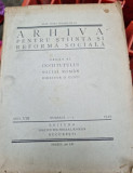 Arhiva pentru stiinta si reforma sociala numerele 1-3/1929- D. Gusti