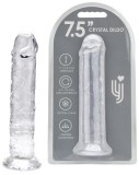 ​Dildo cu ventuză Loving Joy de 19 cm, transparent
