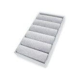 Cumpara ieftin Tavă Expunere Premium &ndash; 6 Compartimente, Catifea Gri / Neagra și Structură din