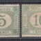 ROMANIA 1888 TAXE DE PLATA EMISIUNEA a IV-a SERIE COMPLETA GUMA ORIGINALA SERIE COMPLETA SARNIERA