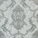 Cumpara ieftin Tapet clasic, baroc, gri, argintiu, cu sclipici fin, 2230400-22