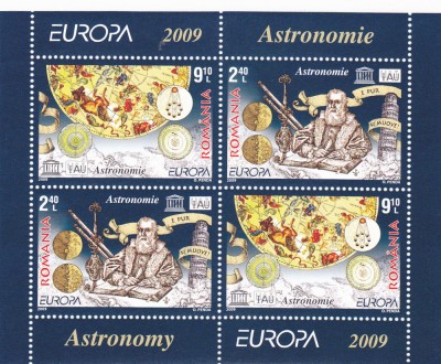 Romania 2009 Europa astronomie - bl. 445 ,Lp.1832b,MNH **. foto