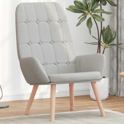 vidaXL Scaun de relaxare Cloud Grey Fabric 4102651 foto
