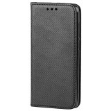 Husa Piele OEM Smart Magnet pentru Huawei Mate 20 Lite, Neagra