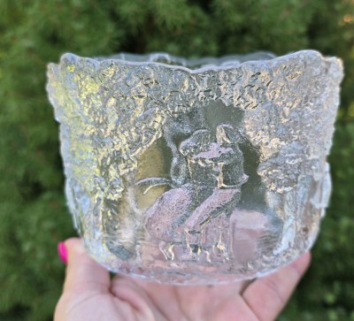 VAS&amp;nbsp;VINTAGE DIN STICLĂ SCANDINAVA foto