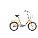 Bicicleta Pegas Practic Retro 20 inch, Otel, 3S Galben
